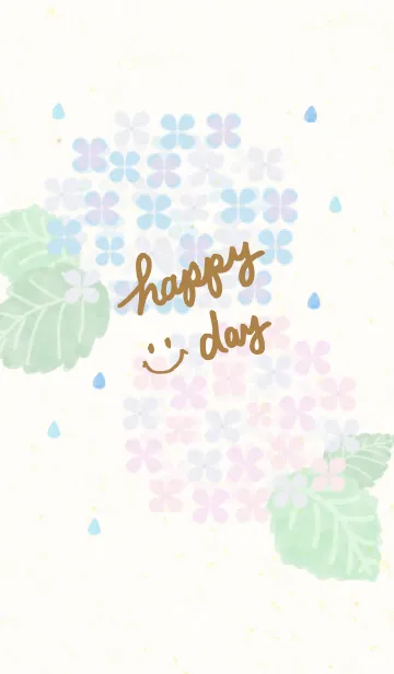 [LINE着せ替え] あじさい-スマイル10-の画像1