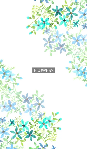 [LINE着せ替え] water color flowers_623の画像1