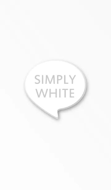 [LINE着せ替え] SIMPLY WHITEの画像1
