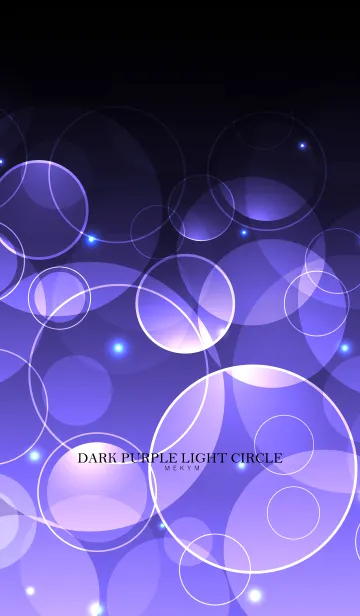 [LINE着せ替え] DARK PURPLE LIGHT CIRCLEの画像1