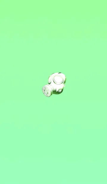 [LINE着せ替え] おしゃれガスマスクライトグリーンの画像1