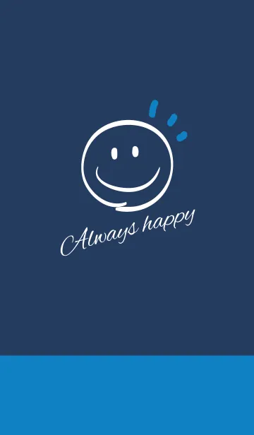 [LINE着せ替え] Always happy -NAVY+SUMMER.BLUE-の画像1