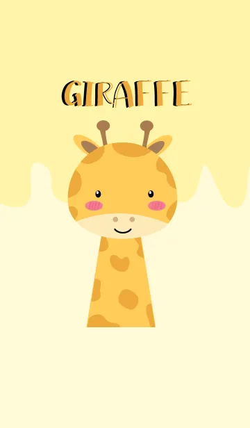 [LINE着せ替え] Simple Pretty Giraffe Theme (jp)の画像1