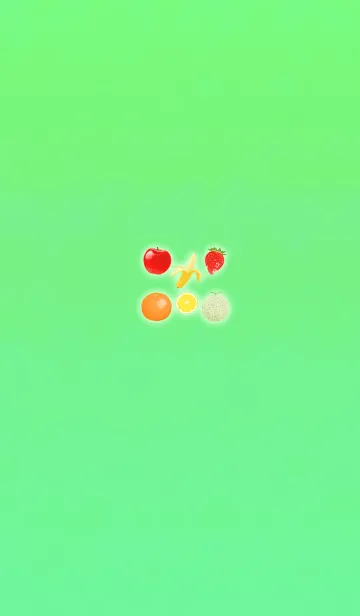 [LINE着せ替え] ブルーグリーンフルーツグラデーションの画像1