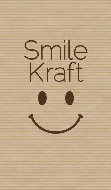 [LINE着せ替え] Smile ＆ Kraft paperの画像1