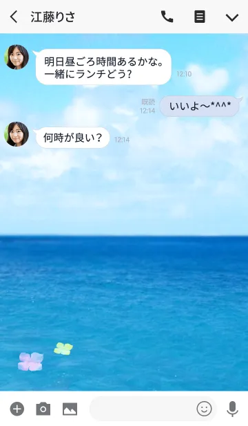 [LINE着せ替え] Summer Sea*の画像3