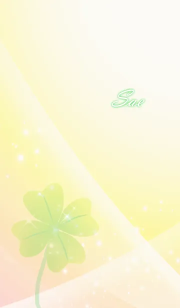 [LINE着せ替え] No.393 さえ 運気UP♪四つ葉のクローバーの画像1