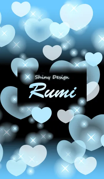 [LINE着せ替え] るみ❤️の着せかえ❤️水色ハートの画像1