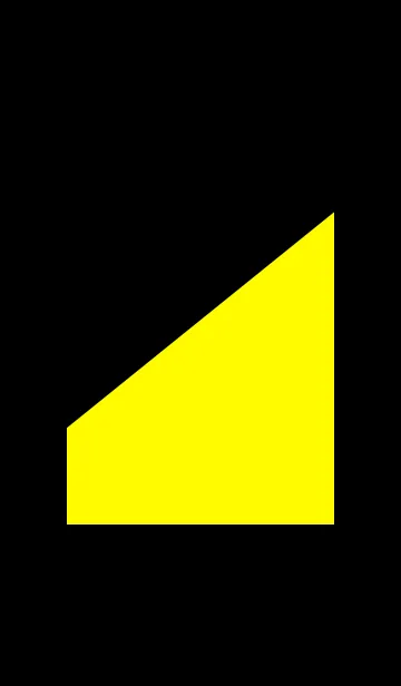 [LINE着せ替え] シンプル 黄色と黒の画像1