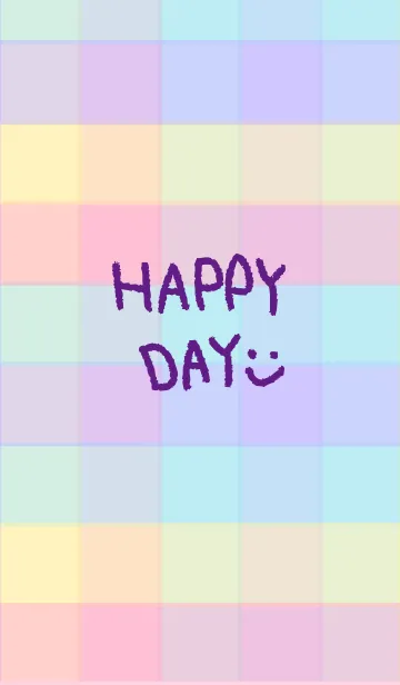 [LINE着せ替え] スマイル-夏カラーチェック13-の画像1