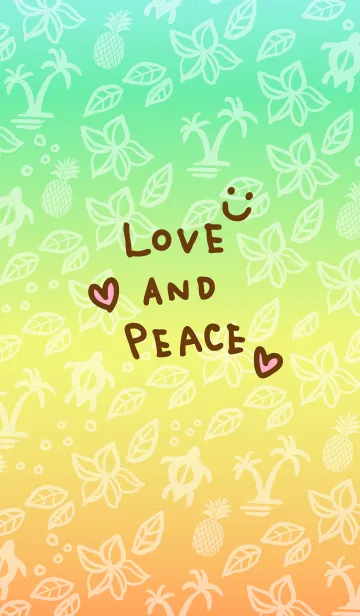 [LINE着せ替え] 夏 アロハ2-スマイル30-の画像1