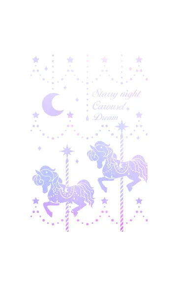 [LINE着せ替え] Starry night carousel "dream"の画像1