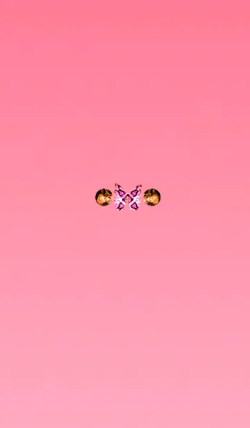 [LINE着せ替え] 運が良くなるバタフライピンクの画像1