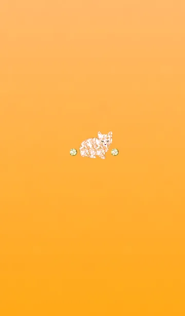 [LINE着せ替え] 幸運を呼ぶイエローダイヤ猫の画像1