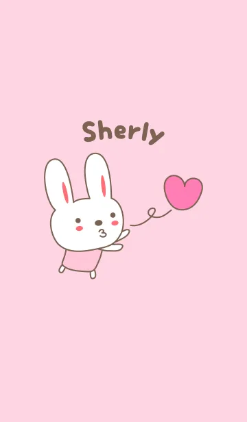 [LINE着せ替え] Cute rabbit theme name, Sherlyの画像1
