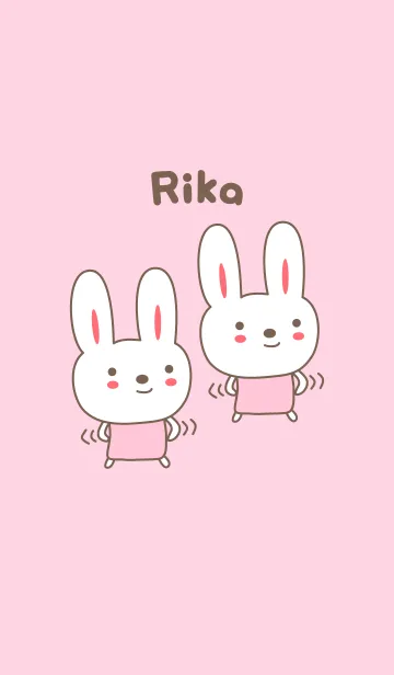 [LINE着せ替え] Cute rabbit theme name, Rikaの画像1