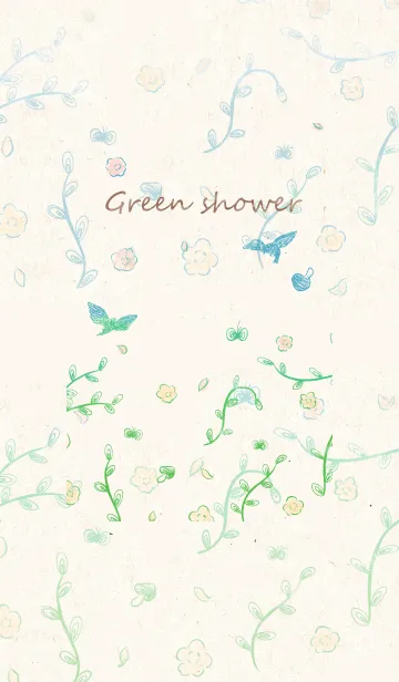 [LINE着せ替え] Green shower (JP)の画像1
