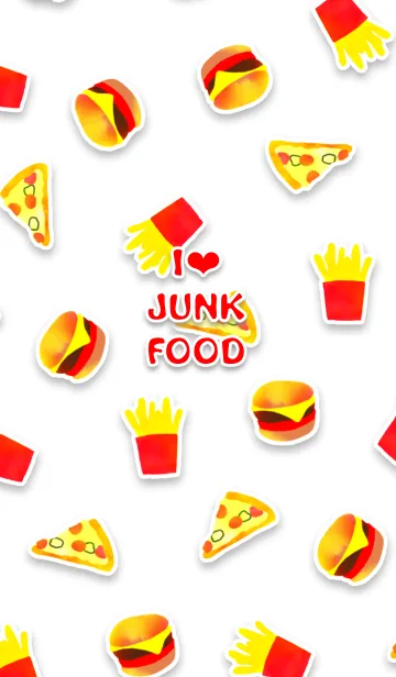 [LINE着せ替え] I♥JUNK FOODの画像1