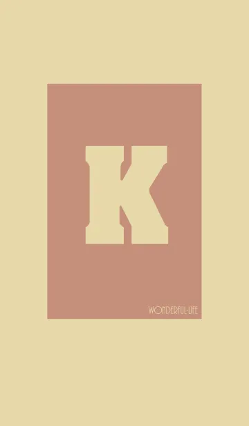 [LINE着せ替え] Vintage Initial K.の画像1