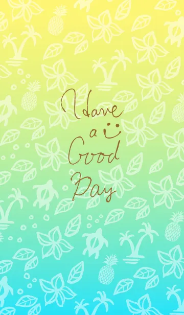 [LINE着せ替え] 夏 アロハ-スマイル24-の画像1