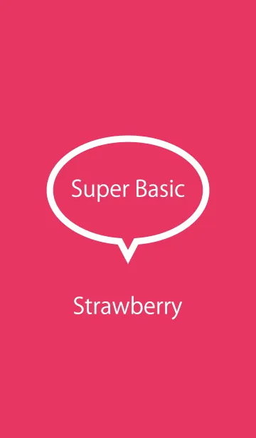 [LINE着せ替え] Super Basic Strawberryの画像1