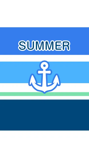 [LINE着せ替え] 夏 マリンスタイル 海の色Aの画像1