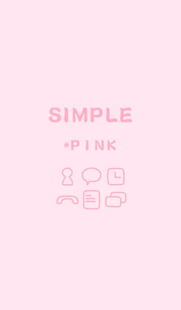 [LINE着せ替え] SIMPLE*pinkの画像1