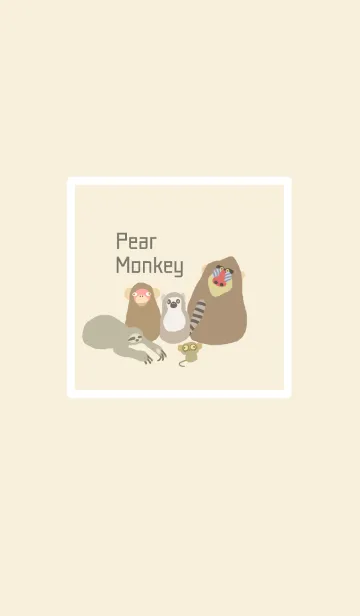 [LINE着せ替え] Pear monkeyの画像1