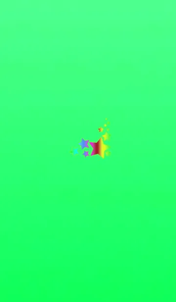 ラッキー運アップな星グリーンの着せ替えメイン画像
