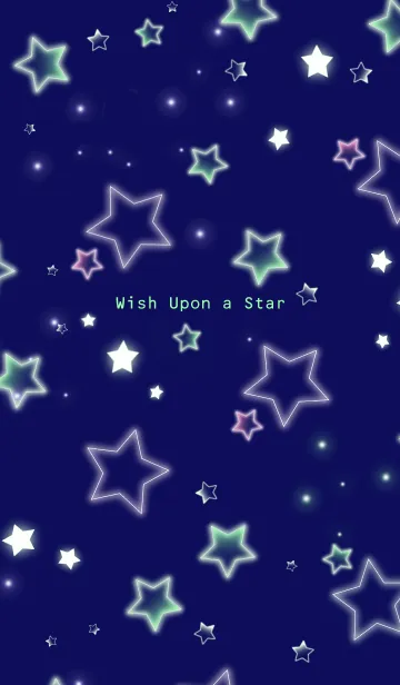 [LINE着せ替え] 願い星[ネイビー]の画像1