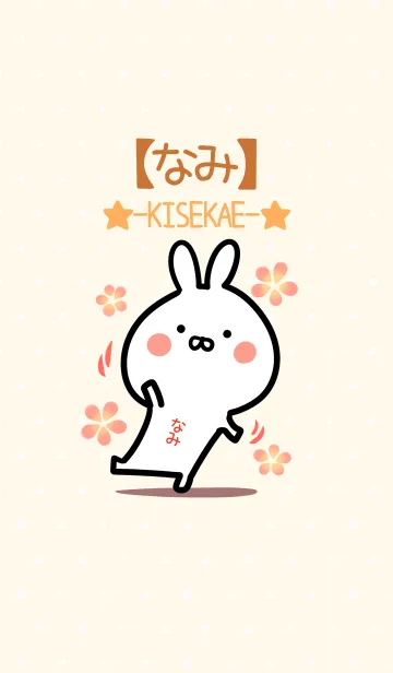 [LINE着せ替え] ☆【なみ】のウサギ着せかえ☆の画像1