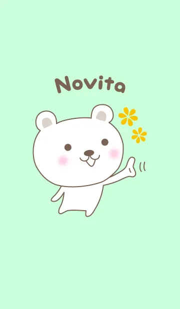[LINE着せ替え] Cute bear theme for Novitaの画像1