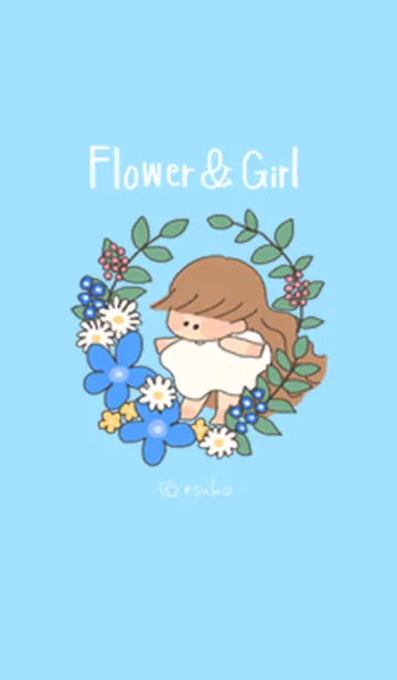 [LINE着せ替え] Flower＆Girlの画像1