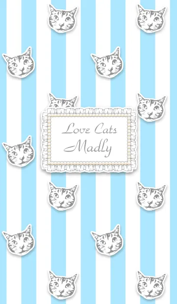 [LINE着せ替え] Love cats madlyの画像1