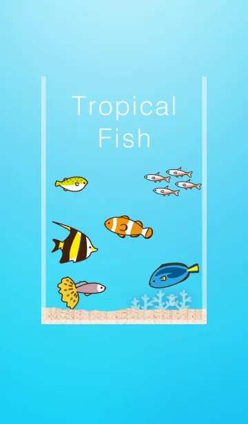 [LINE着せ替え] 夏も涼やか癒しの熱帯魚の画像1