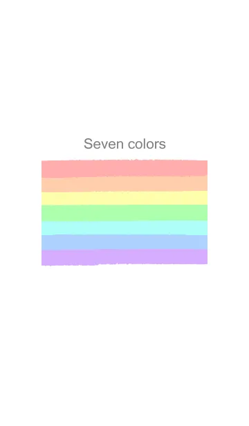 [LINE着せ替え] SEVEN COLORS -Milky-の画像1