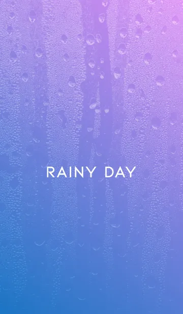 [LINE着せ替え] シンプル 雨 ブルー ピンクの画像1