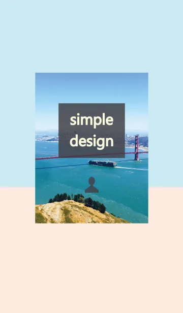 [LINE着せ替え] シンプルデザイン（ブルー・オレンジ）の画像1