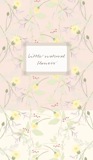 [LINE着せ替え] Little natural flowers -pink/cream-の画像1