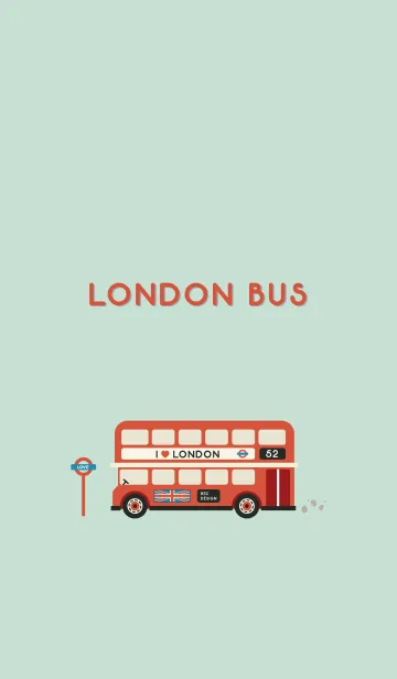 [LINE着せ替え] 大好き ロンドン バス ヴィンテージの画像1