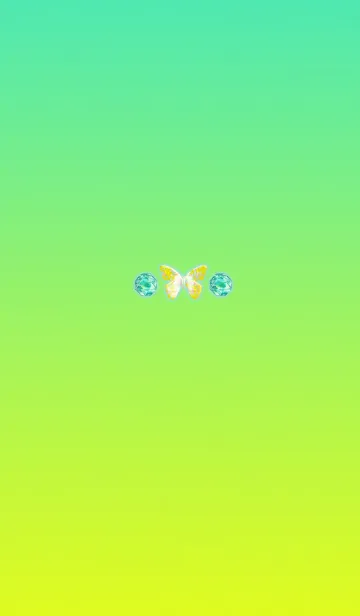 [LINE着せ替え] 幸運の宝石蝶イエローの画像1