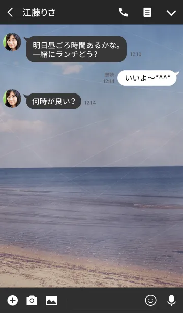 [LINE着せ替え] Healing Sea ～Antique～の画像3