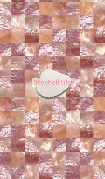[LINE着せ替え] Seashell tiles -coquille pink-の画像1