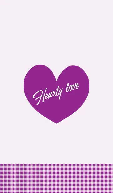 [LINE着せ替え] Hearty love _mysterious purple_の画像1