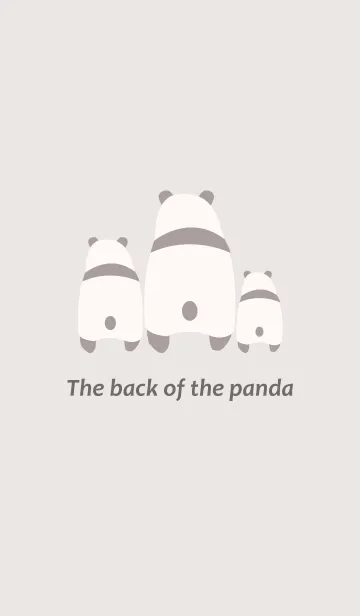 [LINE着せ替え] The back of the panda -Beige-の画像1