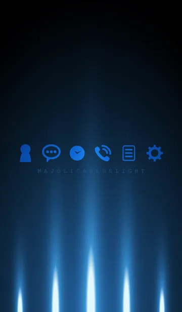 [LINE着せ替え] MAJOLICA BLUE LIGHT 2の画像1
