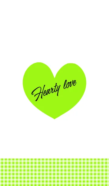 [LINE着せ替え] Hearty love _clear green_の画像1