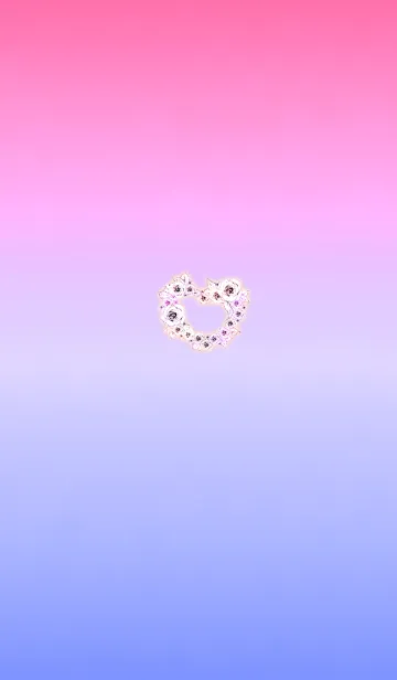 [LINE着せ替え] 恋愛運のバラハートオレンジの画像1