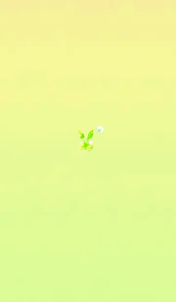 [LINE着せ替え] 恋愛運のプチうさぎライトグリーンの画像1