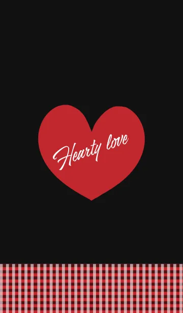 [LINE着せ替え] Hearty love -show black-の画像1